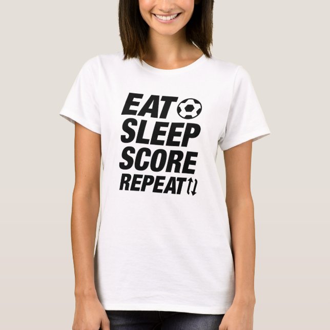 Camiseta Comer Dormir Pontuar Repetir (Frente)