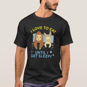 Camiseta comer dormir repetir o sonho fofo Coelho