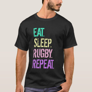 Camiseta Comer Dormir Rugby Repetir