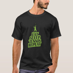 Camiseta Comer Dormir Ténis Repetir Dia Após Dia na Quadra