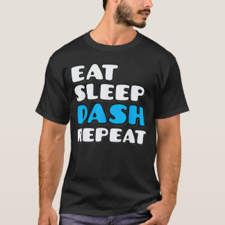 Camiseta Comer Dormir Traço Repetir Jogo de Vídeo Geometria