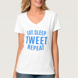 Camiseta Comer Dormir Tweet Repetir