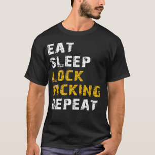 Camiseta comer e fechar a separação