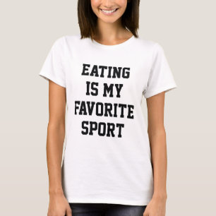 Camiseta Comer É Meu Esporte Favorito