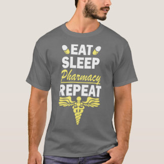 Camiseta Comer farmácia do sono Repetir 14