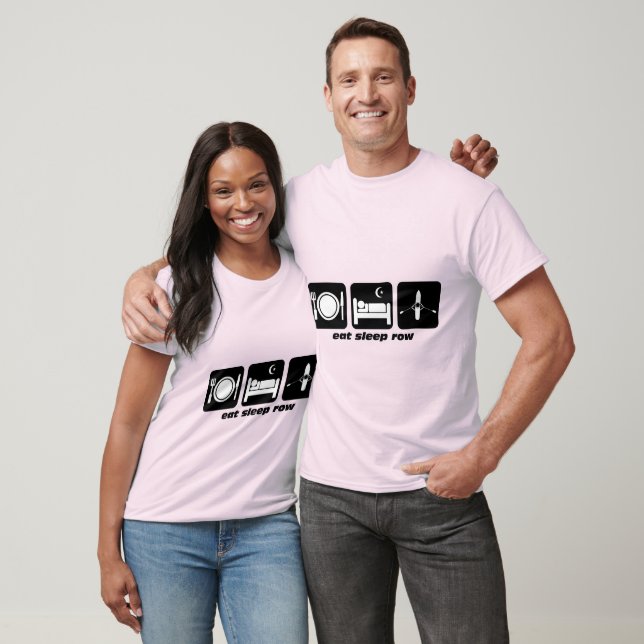 Camiseta comer fila de dormir (Unissex)