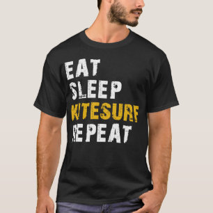 Camiseta comer gatinho dormindo repetir