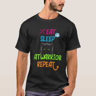 Camiseta Comer Gato do Sono e Repetir Gato