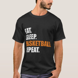 Camiseta Comer Hoodie Repetitiva de Basquete no Sono
