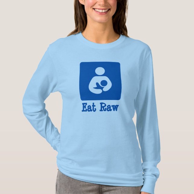 Camiseta Comer Ícone De Aleitamento/Enfermagem Bruto (Frente)