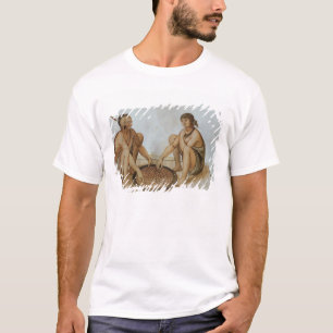 Camiseta Comer indiano do homem e da mulher