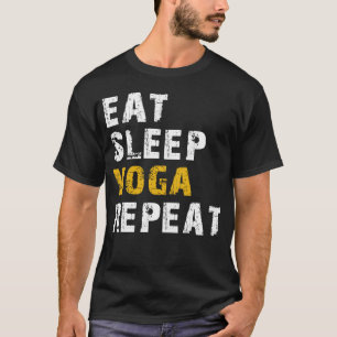 Camiseta comer ioga do sono