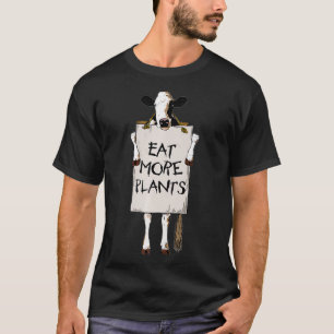 Camiseta COMER MAIS PLANTAS - Sinal de vaca - vegetação v