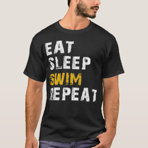 Camiseta comer natação de dormir