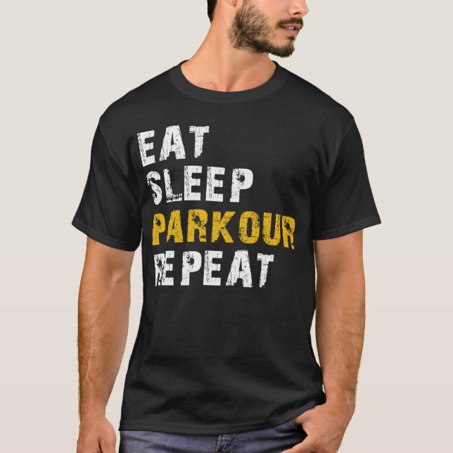 Camiseta comer parkour do sono (Frente)