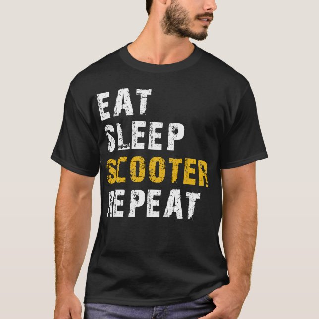 Camiseta comer patinete de repouso (Frente)