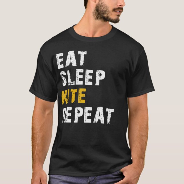 Camiseta comer pipa de dormir repetir (Frente)
