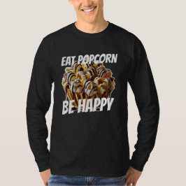 Camiseta comer pipoca ser feliz
