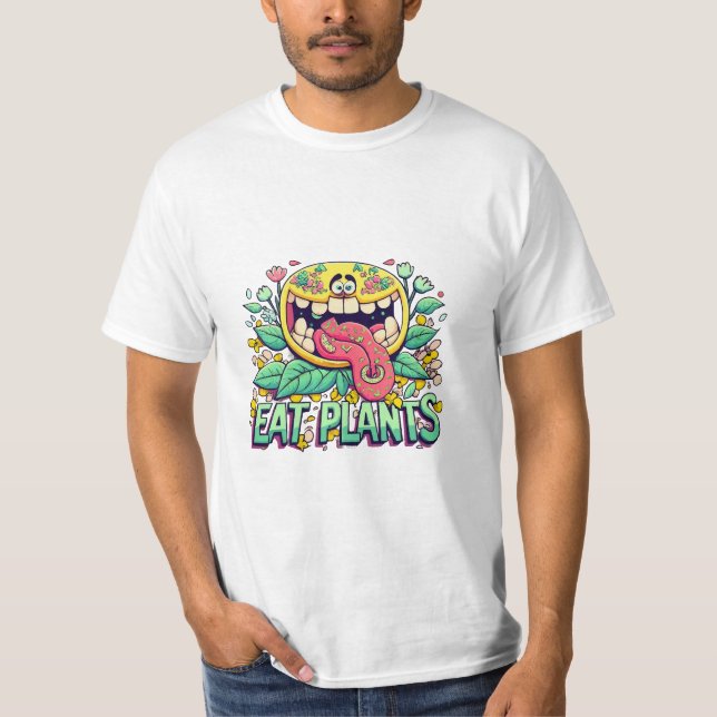 Camiseta Comer Plantas (Frente)
