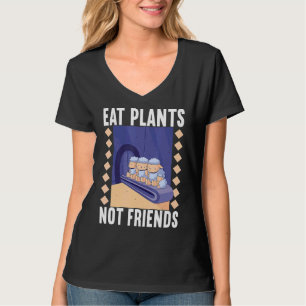 Camiseta Comer Plantas Não Amigos Vegan Veggie Vegan Fatos
