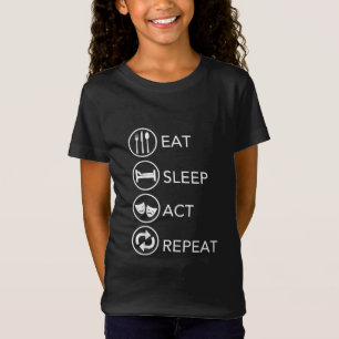 Camiseta Comer Presente Repetitivo Ato de Sono