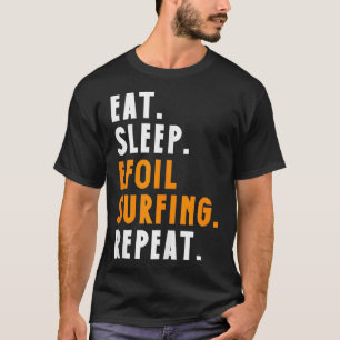 CAMISETA COMER REPETIÇÃO DE SOBREVIGÊNCIA DO EFEITO DE SONO