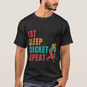 CAMISETA COMER REPETIÇÃO DO CRICKET DE SONO - AMOR DO CRI