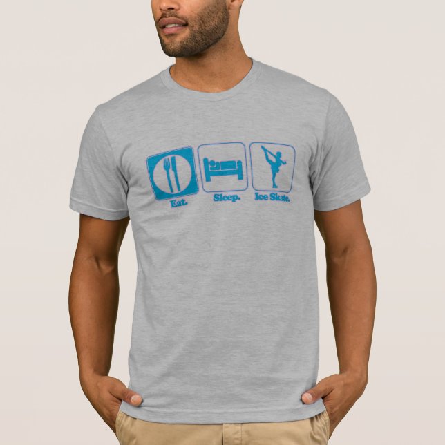 Camiseta comer skate de gelo (Frente)