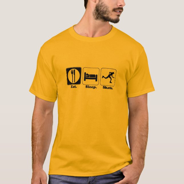 Camiseta comer skate de repouso (Frente)