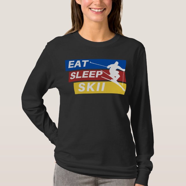 Camiseta Comer Skii Do Sono (Frente)