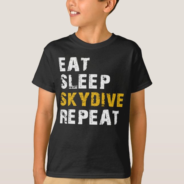 Camiseta comer skydive de sono (Frente)