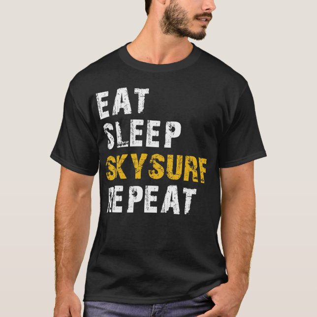 Camiseta comer skysurf para dormir (Frente)