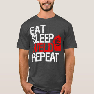 Camiseta Comer soldadura por sono repetir presente de solda