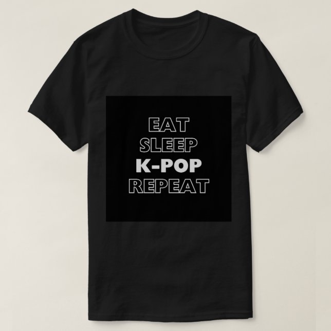 CAMISETA COMER, SONHAR, POP K, REPETIR (1) (Frente do Design)