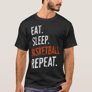 Camiseta Comer Sono Basquetebol Repetir Retro Vintage