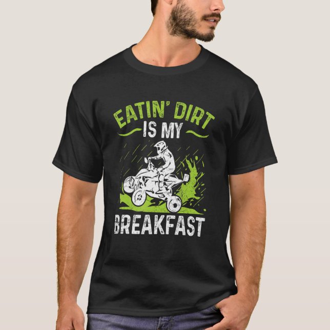 Camiseta Comer Sujeira É O Meu Café Da Manhã Para Um Própri (Frente)