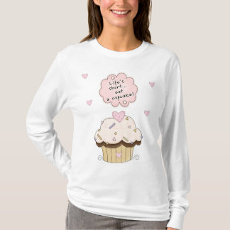 Camiseta Comer um cupcake