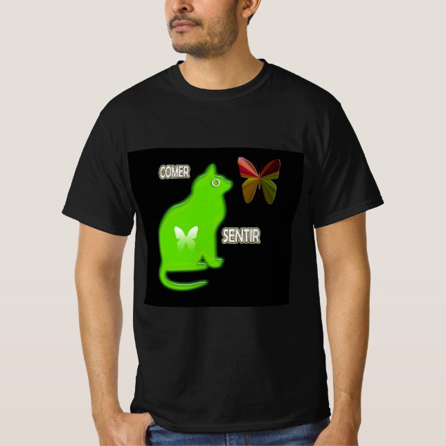 Camiseta comer y sentir (Frente)