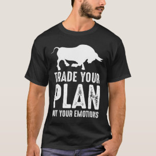 Camiseta Comercialize o seu plano de ações no mercado de aç