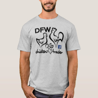Camiseta Comerciante da galinha de DFW/que o Cluck