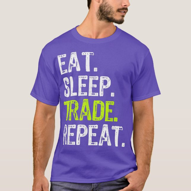 Camiseta Comerciante de Bolsa de Valores de Dia Repetido (Frente)