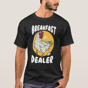 Camiseta Comerciante de Café da Manhã Fazendeiro de Frango