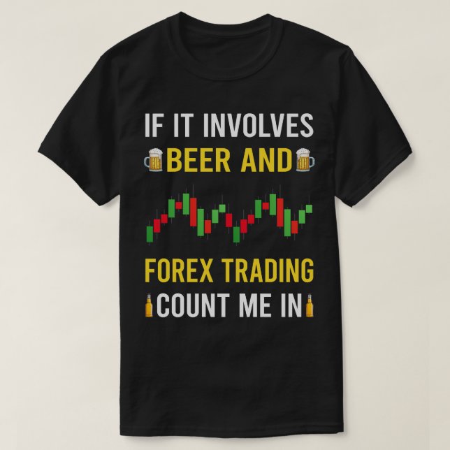 Camiseta Comerciante De Cerveja E Forex (Frente do Design)