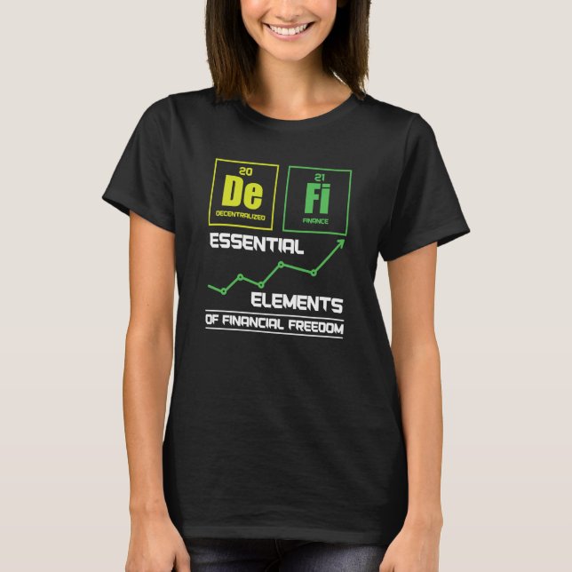 Camiseta Comerciante de Criptomoedas Finanças Descentraliza (Frente)