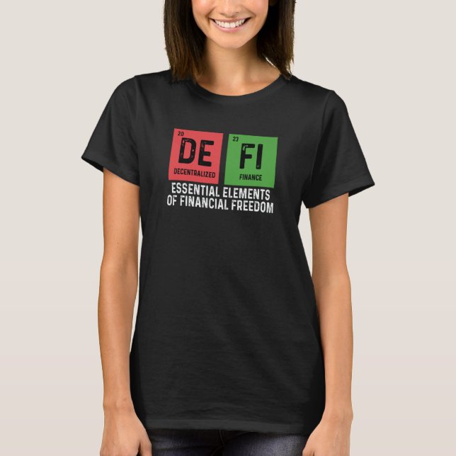 Camiseta Comerciante de Criptomoedas Finanças Descentraliza (Frente)