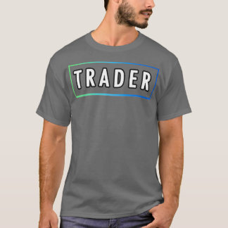 Camiseta Comerciante de Dia Minimalista com Gradação Verde 
