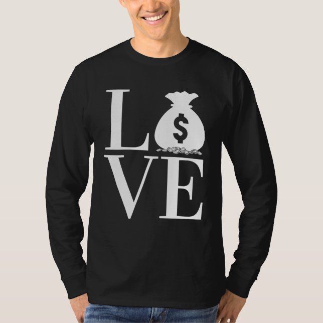 Camiseta Comerciante de Numismática de Moeda de Coleção LOV (Frente)