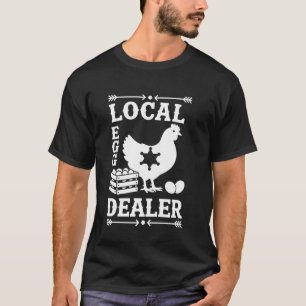 Camiseta Comerciante de Ovos de Galinheiro Fazenda Retro
