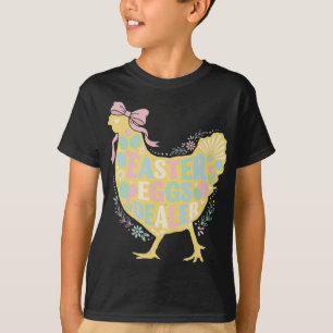 Camiseta Comerciante de Ovos de Páscoa Frango Galinha Coque