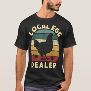 Camiseta Comerciante de Ovos Local Vintage Retro Ovo de Gal
